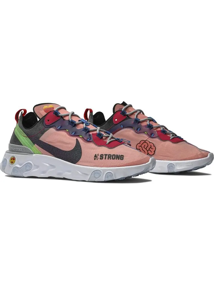 Кроссовки Nike React Element 55 'Doernbecher' 2019 — изображение 8 из 8, оранжевый