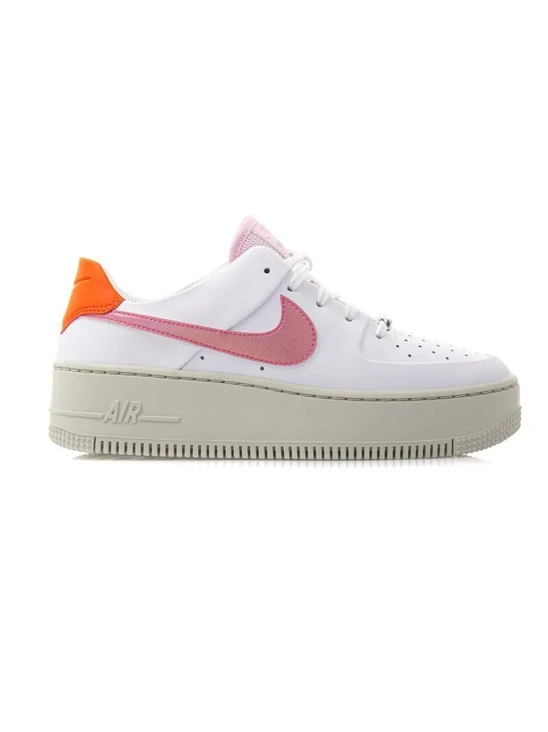 Кроссовки Nike Wmns Air Force 1 Sage Low 'White Pink' — изображение 1 из 9, белый