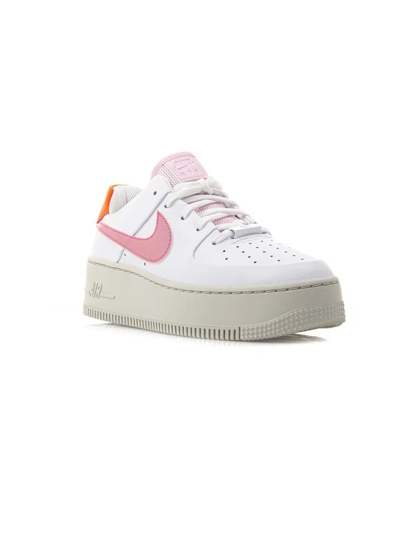 Кроссовки Nike Wmns Air Force 1 Sage Low 'White Pink' — изображение 2 из 9, белый