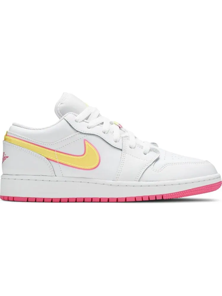 Кроссовки Air Jordan 1 Low GS Edge Glow — изображение 1 из 8, белый