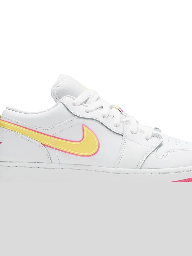 Кроссовки Air Jordan 1 Low GS Edge Glow — изображение 2 из 8, белый
