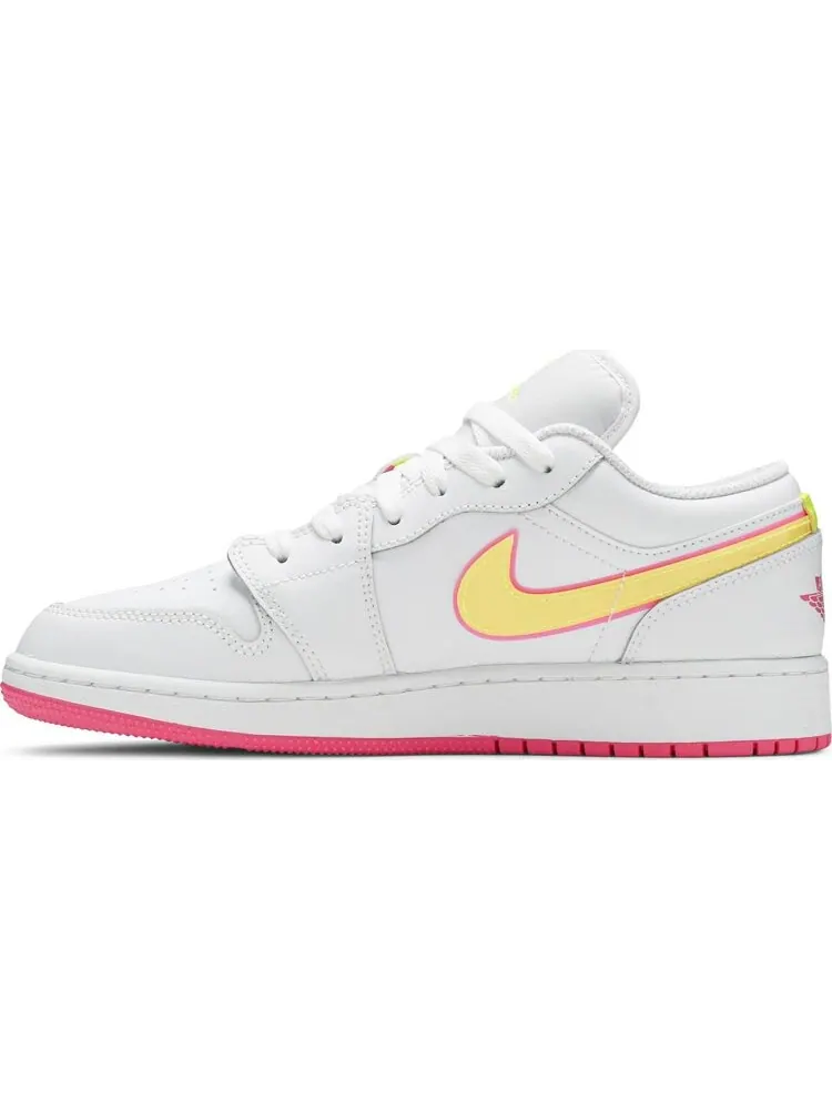 Кроссовки Air Jordan 1 Low GS Edge Glow — изображение 3 из 8, белый