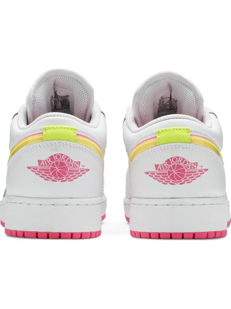 Кроссовки Air Jordan 1 Low GS Edge Glow — изображение 6 из 8, белый