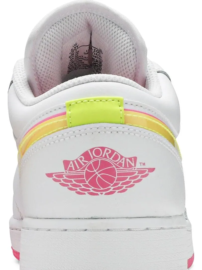 Кроссовки Air Jordan 1 Low GS Edge Glow — изображение 7 из 8, белый