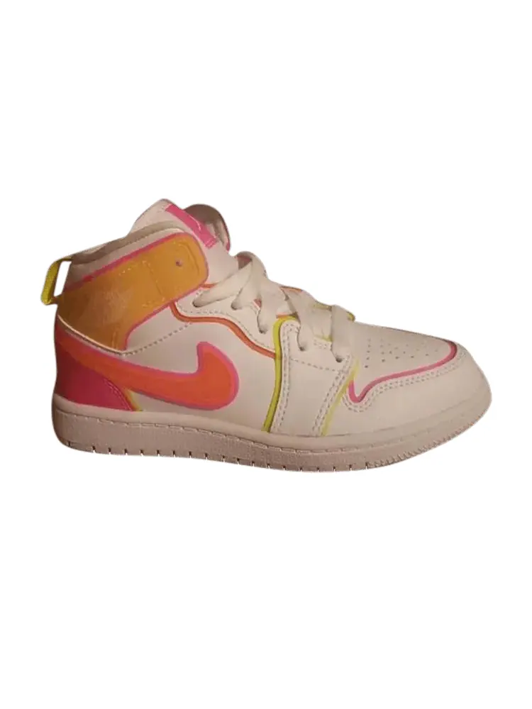 Кроссовки Air Jordan Air Jordan 1 Mid PS 'Edge Glow' — изображение 1 из 1, белый//розовый