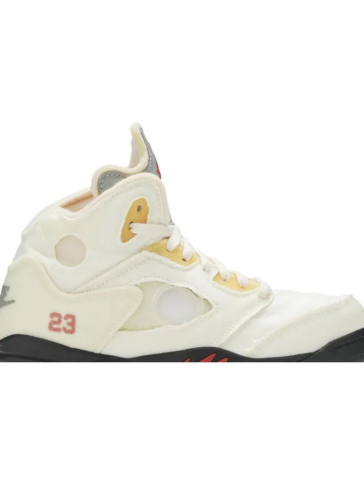 Кроссовки Off-White x Air Jordan 5 Retro SP PS Sail — изображение 2 из 8, бежевый
