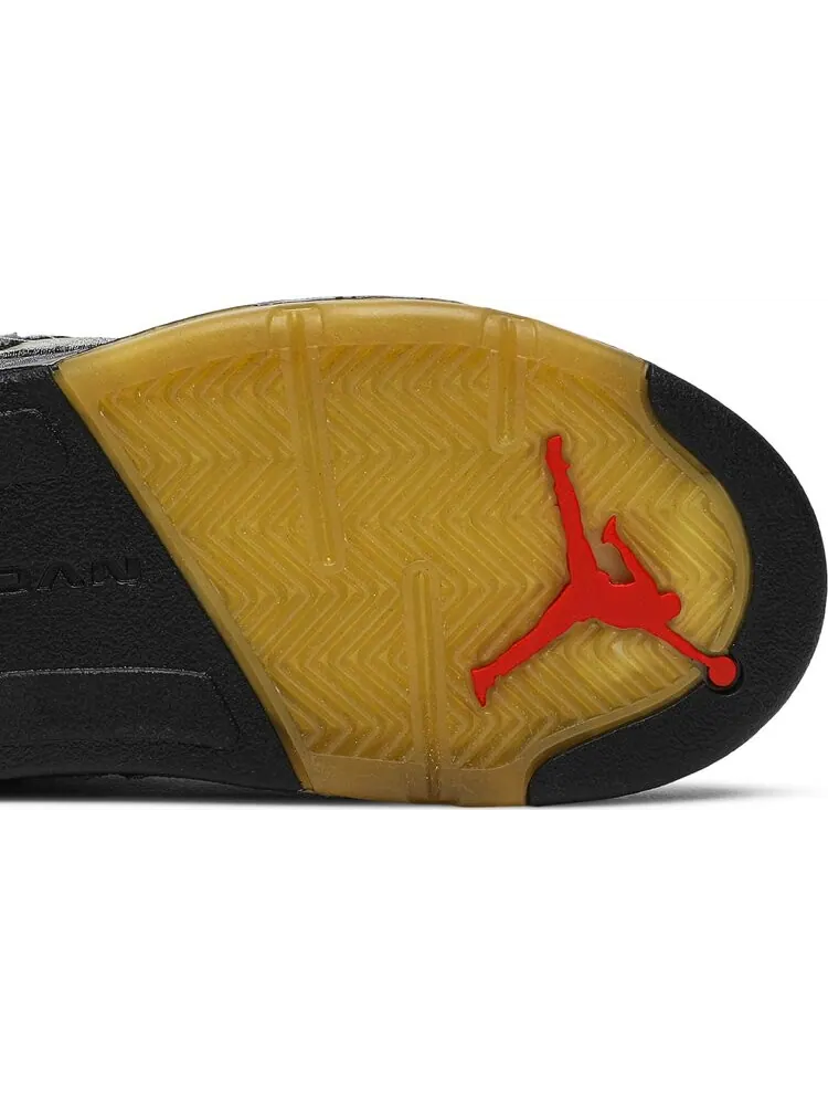 Кроссовки Off-White x Air Jordan 5 Retro SP TD Muslin — изображение 5 из 8, черный
