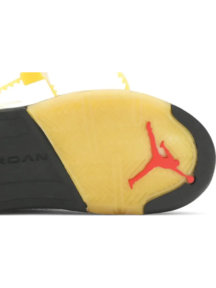 Кроссовки Off-White x Air Jordan 5 Retro SP TD Sail — изображение 5 из 8, бежевый