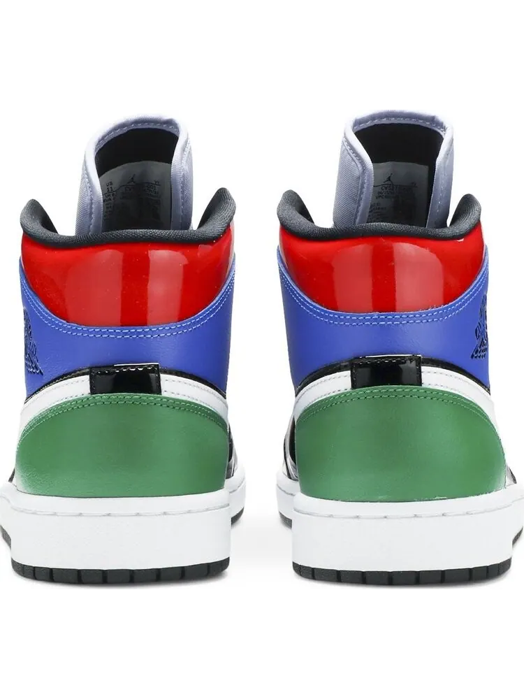 Кроссовки Wmns Air Jordan 1 Mid SE Multi Patent — изображение 6 из 8, мульти