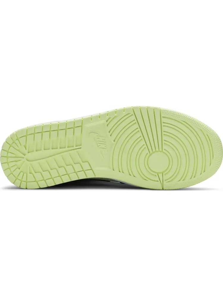 Кроссовки Wmns Air Jordan 1 Mid SE Black Barely Volt — изображение 4 из 8, черный