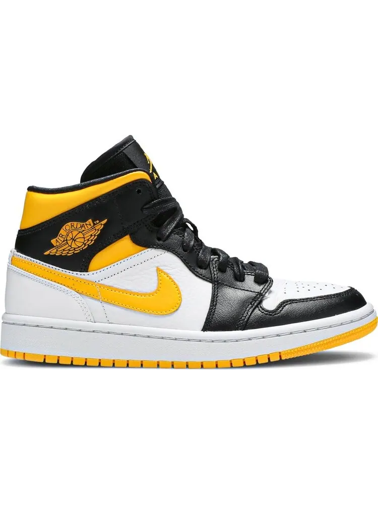 Кроссовки Wmns Air Jordan 1 Mid SE White Laser Orange — изображение 1 из 8, белый