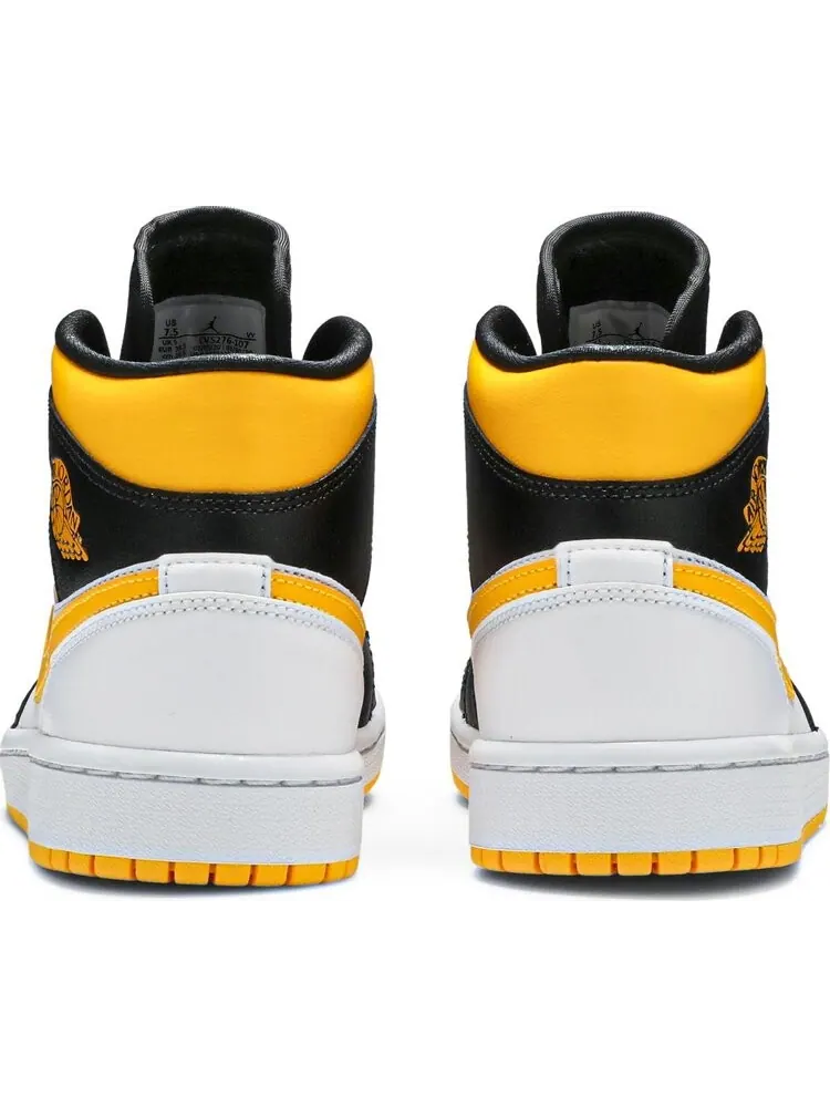 Кроссовки Wmns Air Jordan 1 Mid SE White Laser Orange — изображение 6 из 8, белый