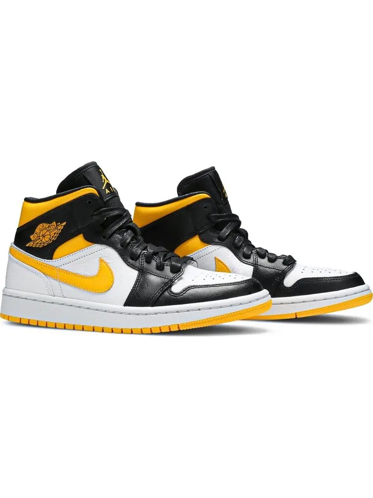 Кроссовки Wmns Air Jordan 1 Mid SE White Laser Orange — изображение 8 из 8, белый