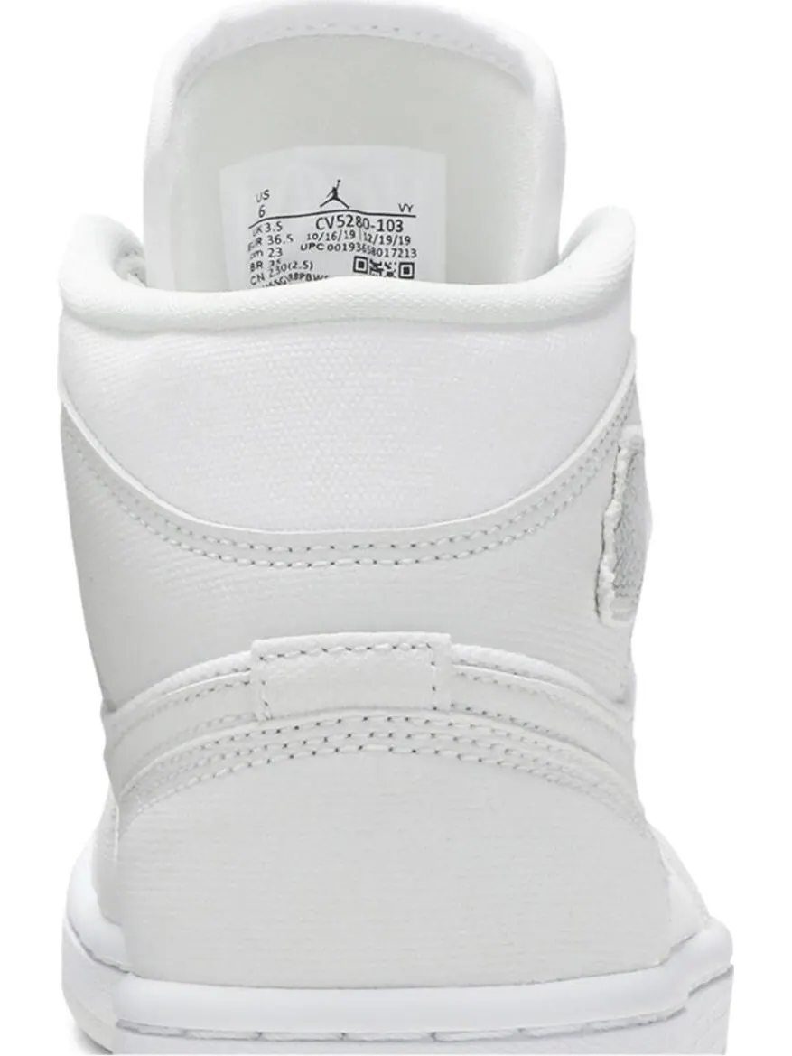 Кроссовки Wmns Air Jordan 1 Mid Spruce Aura — изображение 7 из 8, зеленый