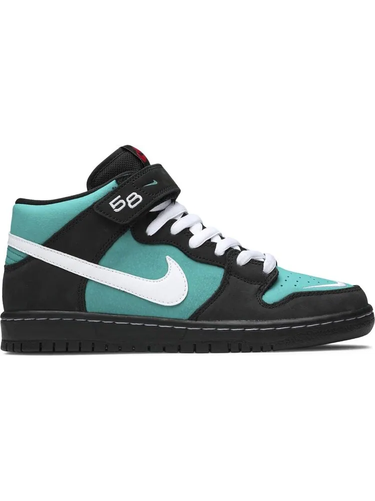 Кроссовки Nike Dunk Mid SB 'Freshwater' — изображение 1 из 8, бирюзовый