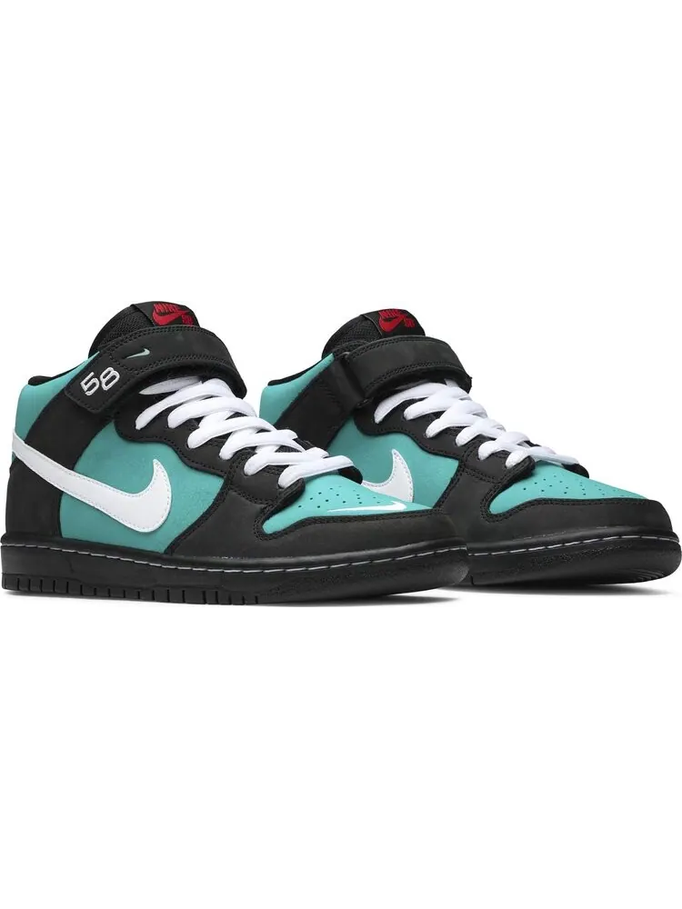 Кроссовки Nike Dunk Mid SB 'Freshwater' — изображение 8 из 8, бирюзовый