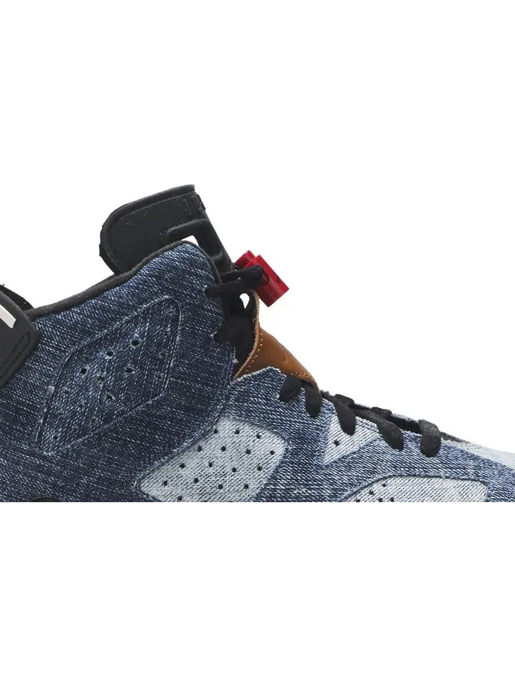 Кроссовки Air Jordan 6 Retro GS Washed Denim — изображение 2 из 8, синий