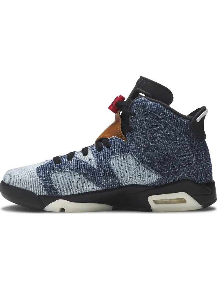 Кроссовки Air Jordan 6 Retro GS Washed Denim — изображение 3 из 8, синий