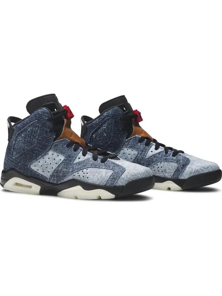 Кроссовки Air Jordan 6 Retro GS Washed Denim — изображение 8 из 8, синий