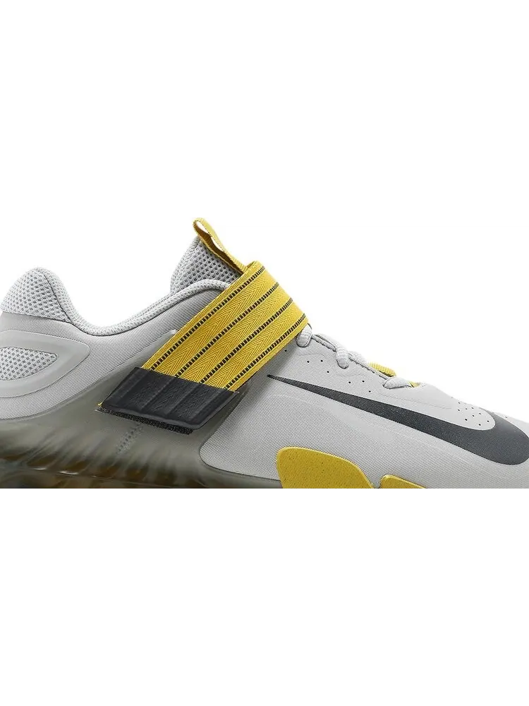 Кроссовки Nike Savaleos 'Grey Fog Bright Citron' — изображение 2 из 8, серый