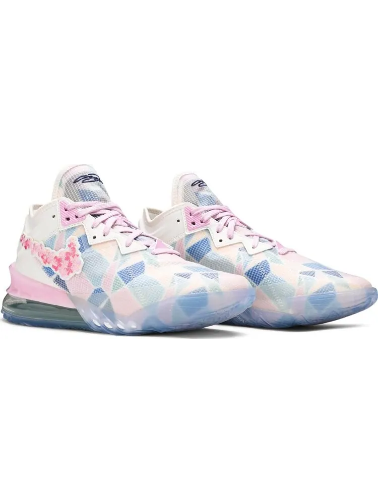 Кроссовки Nike atmos x LeBron 18 Low 'Sakura' — изображение 8 из 10, розовый