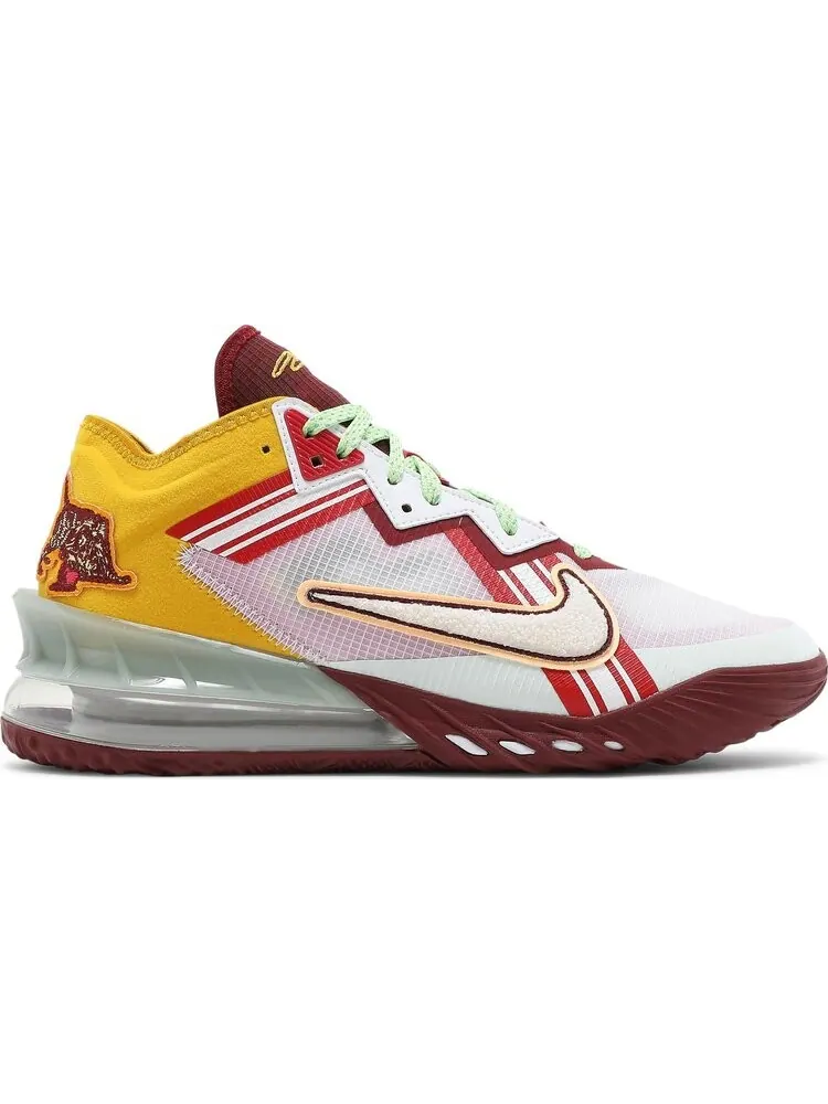 Кроссовки Nike Mimi Plange x LeBron 18 Low 'Higher Learning' — изображение 1 из 8, белый