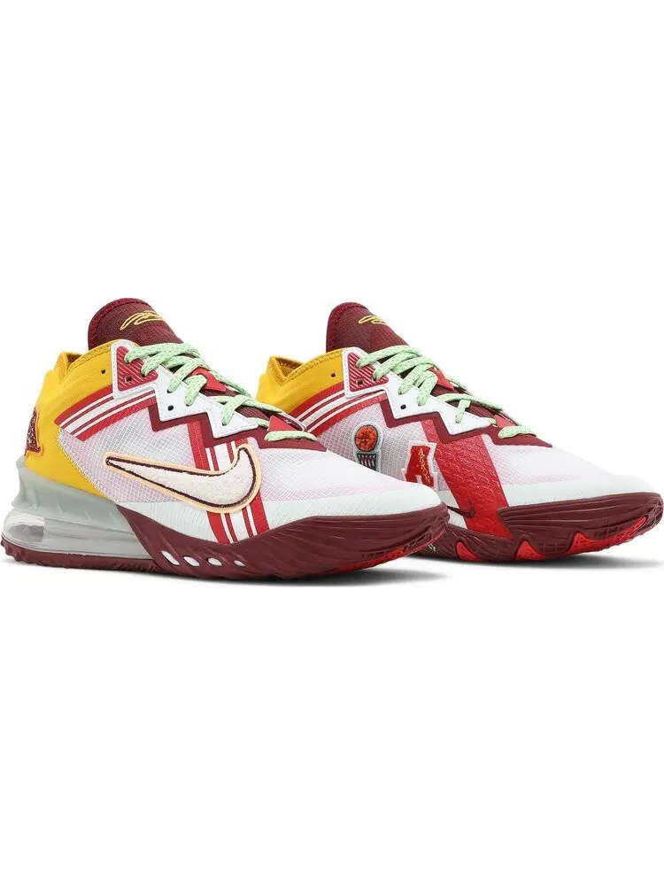Кроссовки Nike Mimi Plange x LeBron 18 Low 'Higher Learning' — изображение 8 из 8, белый
