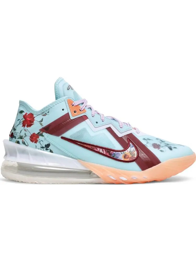 Кроссовки Nike Mimi Plange x LeBron 18 Low 'Daughters' — изображение 1 из 8, синий