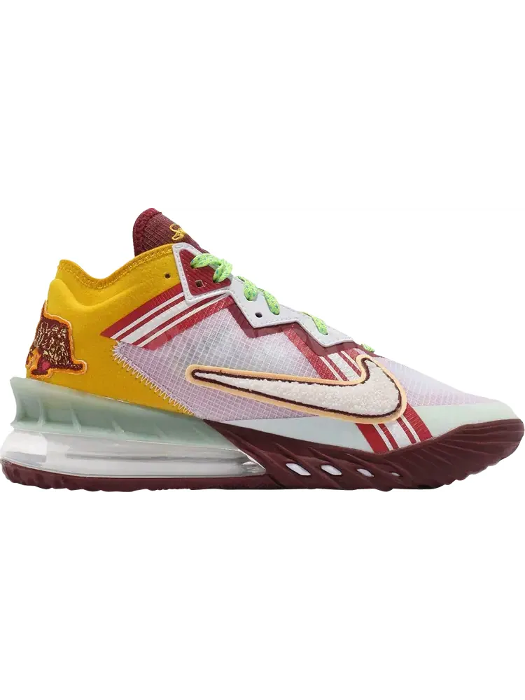 Кроссовки Nike Mimi Plange x LeBron 18 Low EP 'Higher Learning' — изображение 1 из 1, белый