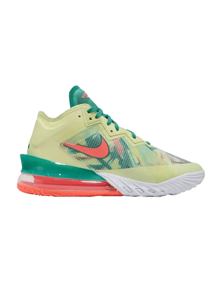 Кроссовки Nike LeBron 18 Low EP 'LeBronold Palmer' — изображение 1 из 1, белый//яркий/зеленый