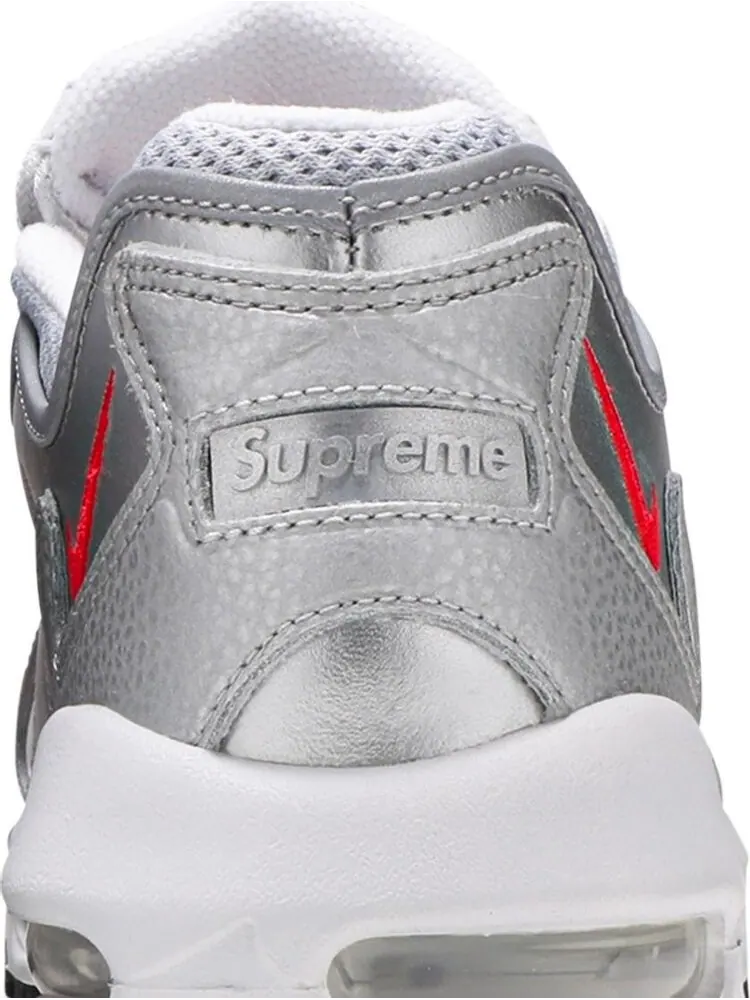 Кроссовки Nike Supreme x Air Max 96 'Metallic Silver' — изображение 7 из 10, серебряный