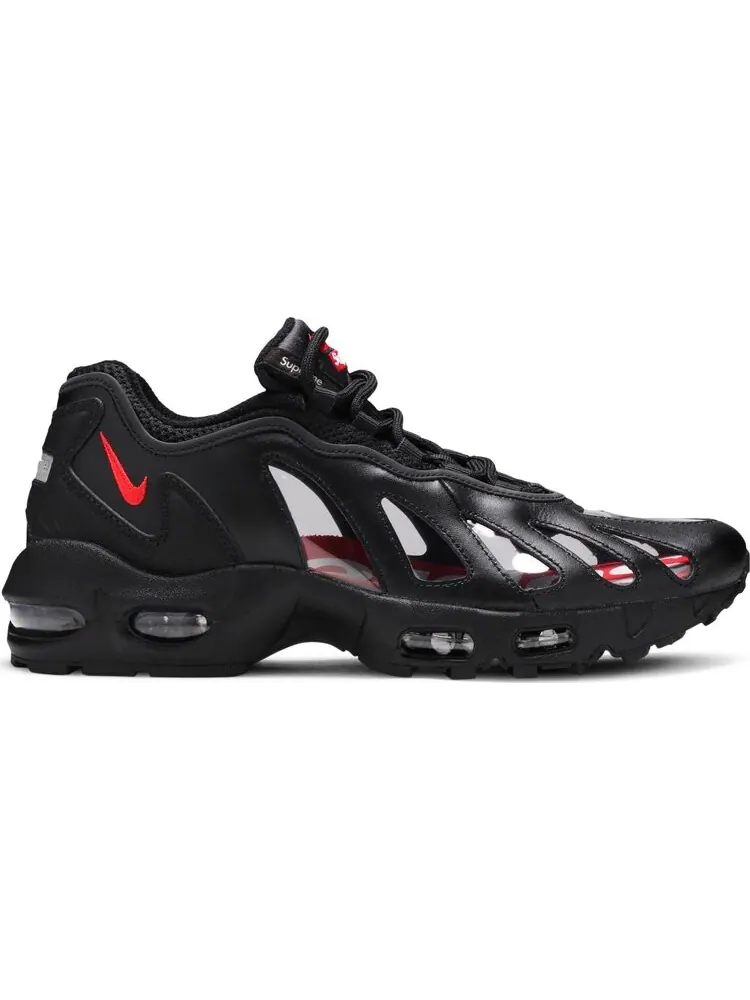Кроссовки Nike Supreme x Air Max 96 'Black' — изображение 1 из 10, черный