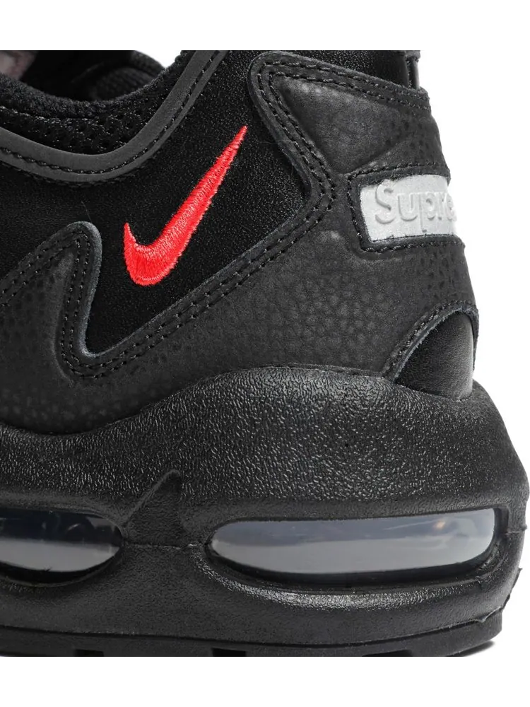 Кроссовки Nike Supreme x Air Max 96 'Black' — изображение 10 из 10, черный