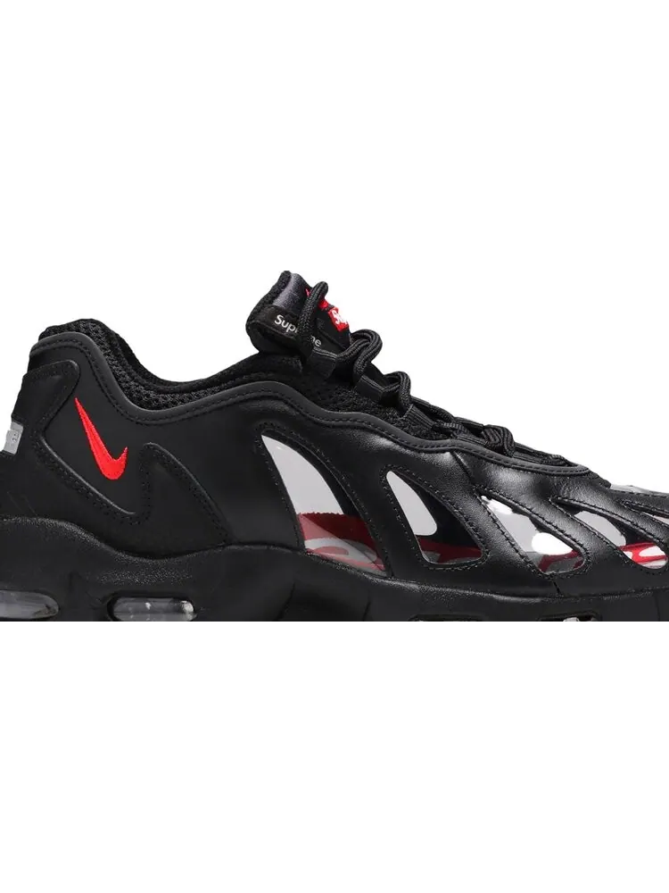Кроссовки Nike Supreme x Air Max 96 'Black' — изображение 2 из 10, черный