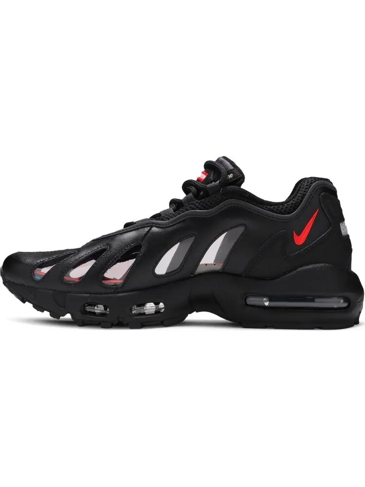 Кроссовки Nike Supreme x Air Max 96 'Black' — изображение 3 из 10, черный