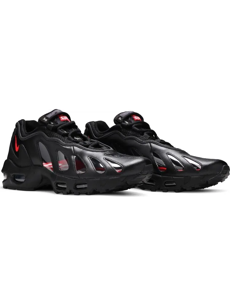 Кроссовки Nike Supreme x Air Max 96 'Black' — изображение 8 из 10, черный