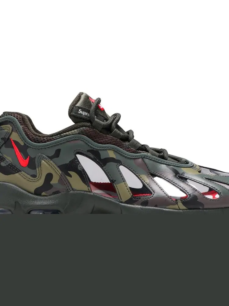 Кроссовки Nike Supreme x Air Max 96 'Camo' — изображение 2 из 10, зеленый