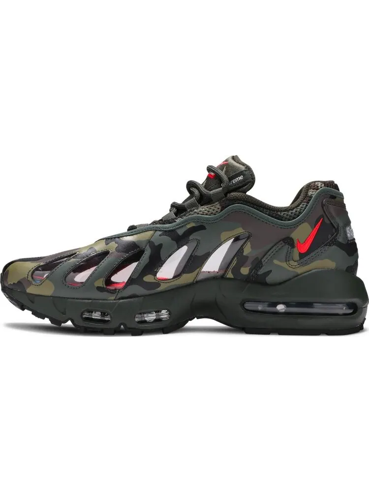 Кроссовки Nike Supreme x Air Max 96 'Camo' — изображение 3 из 10, зеленый