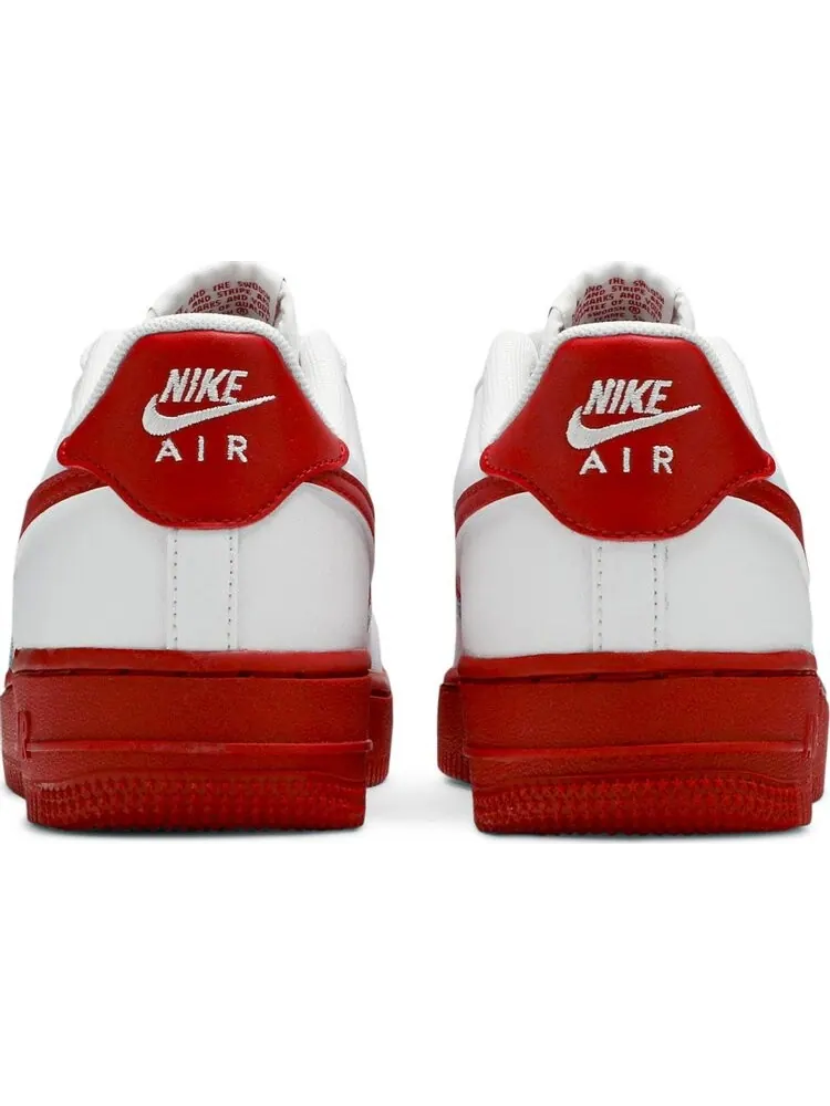 Кроссовки Nike Air Force 1 GS 'White Red Sole' — изображение 6 из 8, белый