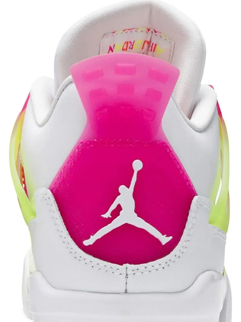 Кроссовки Air Jordan 4 Retro GS Lemon Venom — изображение 7 из 8, желтый