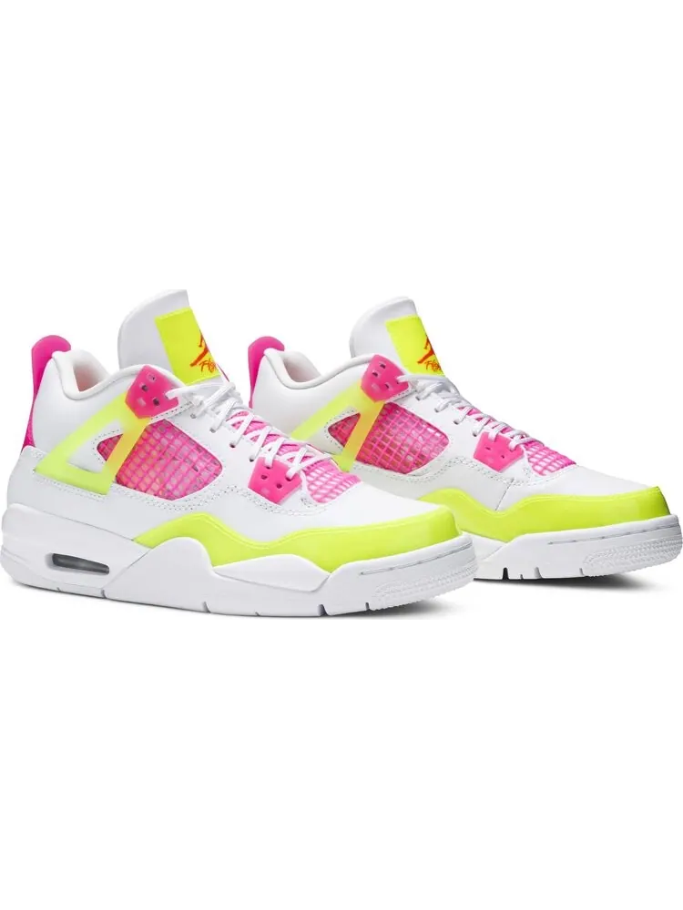 Кроссовки Air Jordan 4 Retro GS Lemon Venom — изображение 8 из 8, желтый