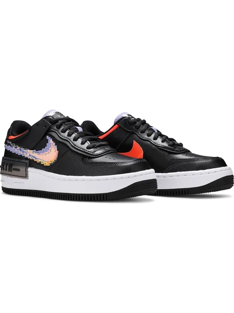 Кроссовки Nike Wmns Air Force 1 Shadow SE 'Pixel Swoosh - Off Noir' — изображение 8 из 8, черный