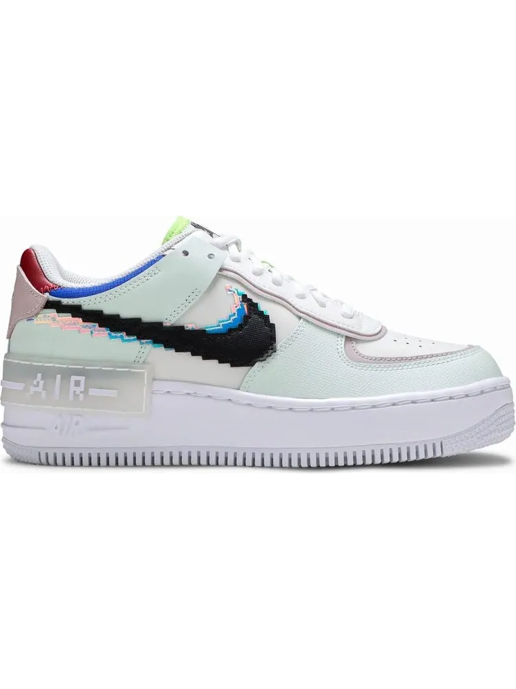 Кроссовки Nike Wmns Air Force 1 Shadow SE 'Pixel Swoosh - Barely Green' — изображение 1 из 8, зеленый