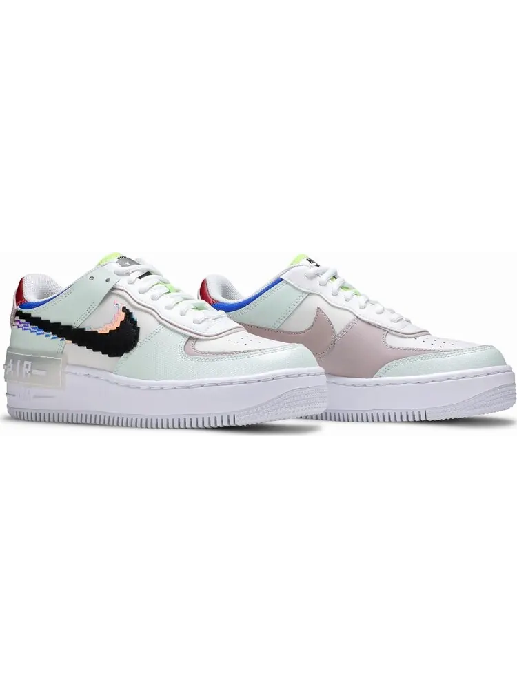 Кроссовки Nike Wmns Air Force 1 Shadow SE 'Pixel Swoosh - Barely Green' — изображение 8 из 8, зеленый