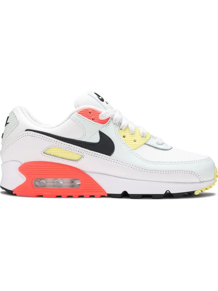 Кроссовки Nike Wmns Air Max 90 'Summit White Bright Mango' — изображение 1 из 8, белый