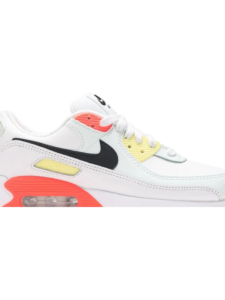 Кроссовки Nike Wmns Air Max 90 'Summit White Bright Mango' — изображение 2 из 8, белый