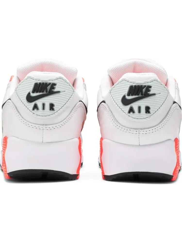 Кроссовки Nike Wmns Air Max 90 'Summit White Bright Mango' — изображение 6 из 8, белый