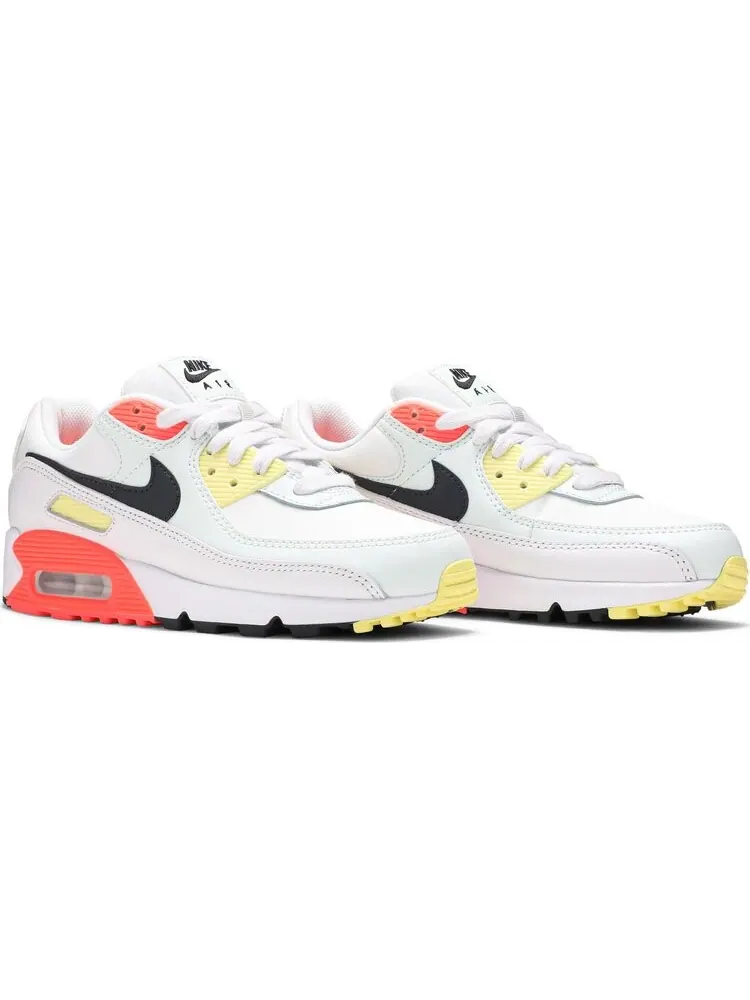 Кроссовки Nike Wmns Air Max 90 'Summit White Bright Mango' — изображение 8 из 8, белый