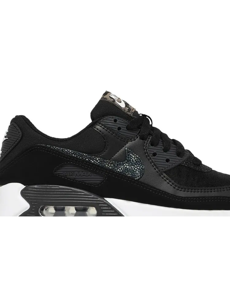 Кроссовки Nike Wmns Air Max 90 SE 'Black Safari' — изображение 2 из 8, черный