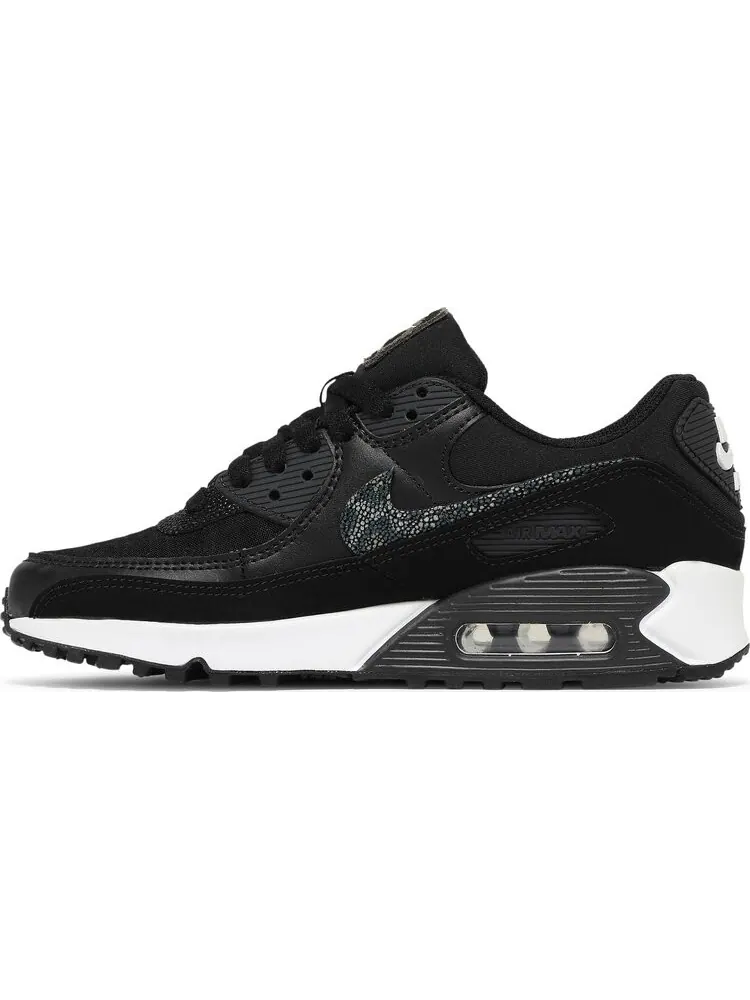 Кроссовки Nike Wmns Air Max 90 SE 'Black Safari' — изображение 3 из 8, черный